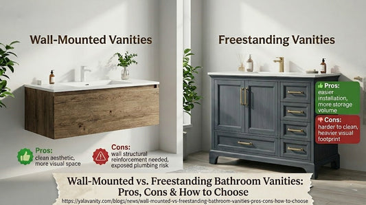Wall-Mounted vs Freestanding Bathroom Vanities