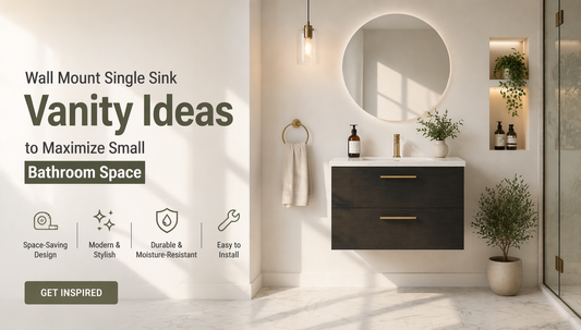 Wall Mount Single Sink Vanity Ideas to Maximize Small Bathroom Space