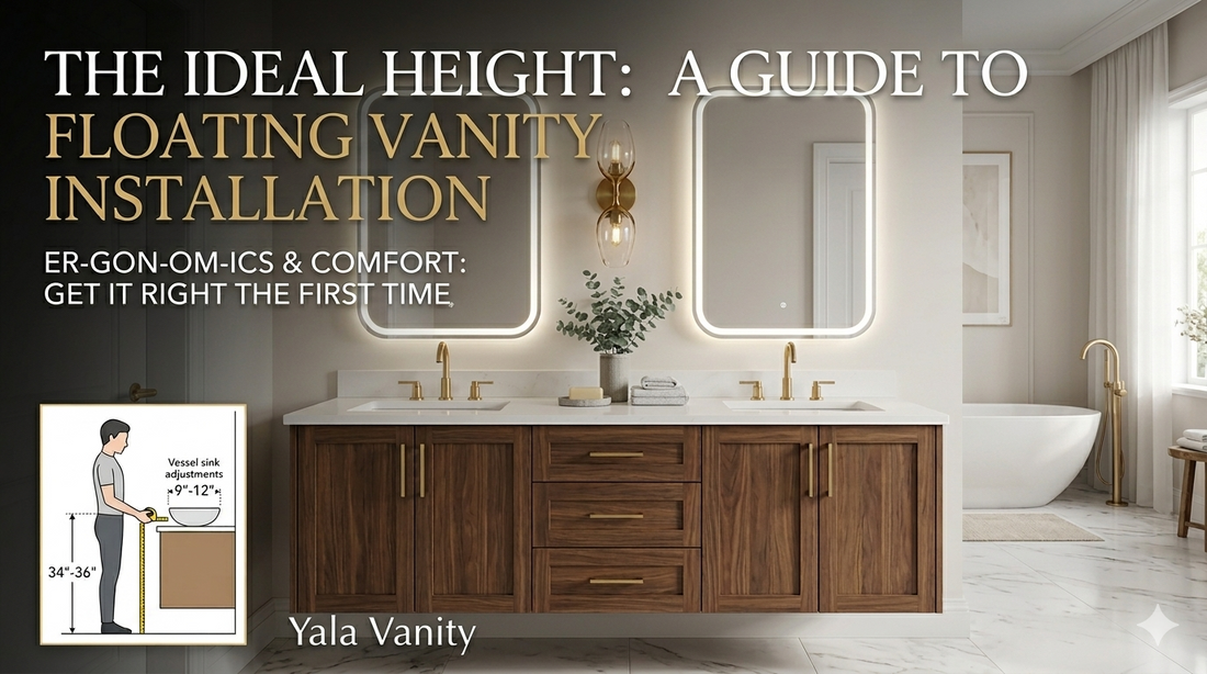 What is the Ideal Height for a Floating Bathroom Vanity Installation? A Complete How-To Guide
