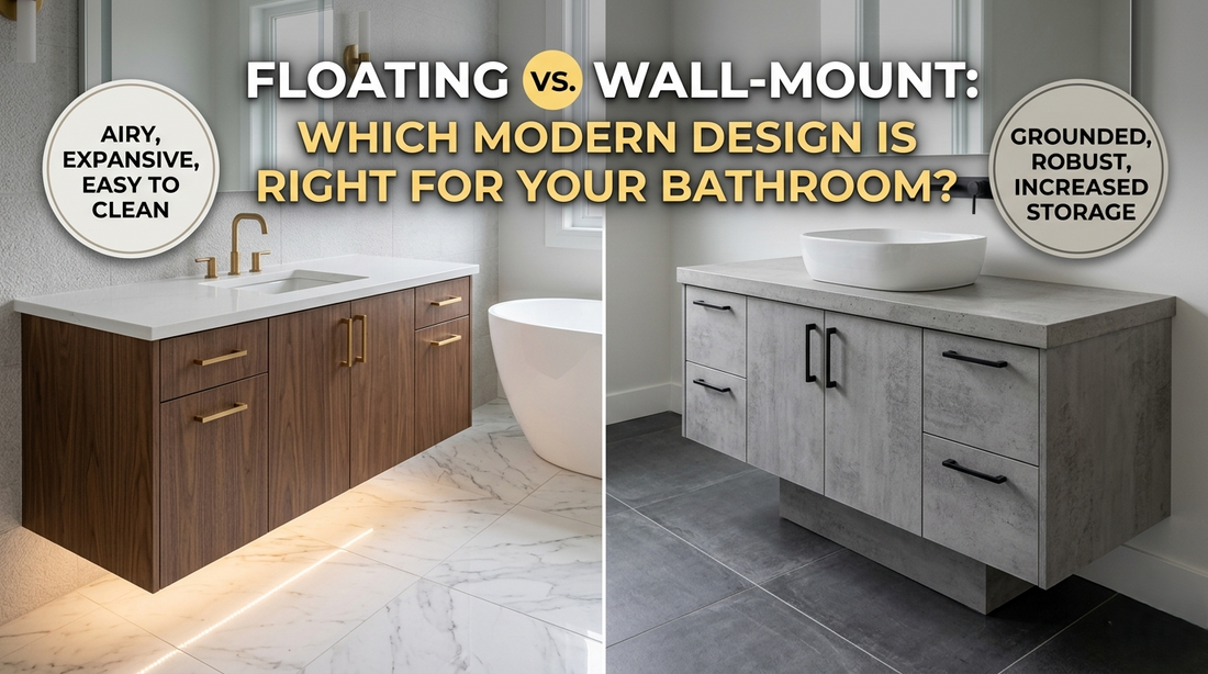 Floating vs Wall-Mount Vanities: Which Modern Design is Right for Your Bathroom?