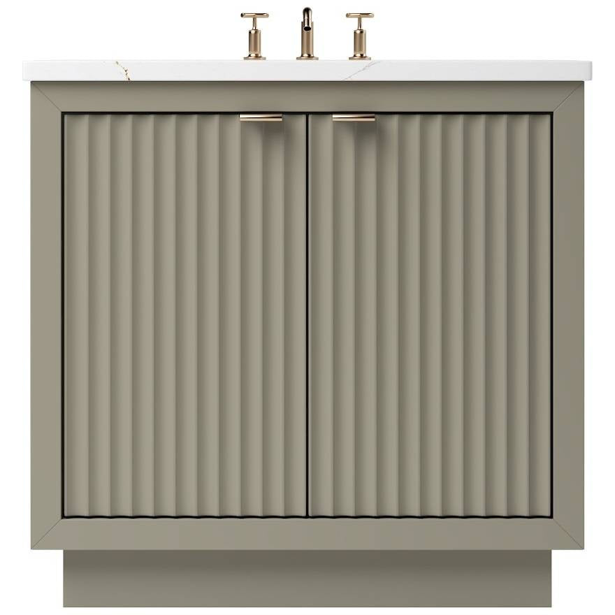 Vanderloc custom size bathroom vanity — LeCrieú collection, made in USA | Yala Vanity