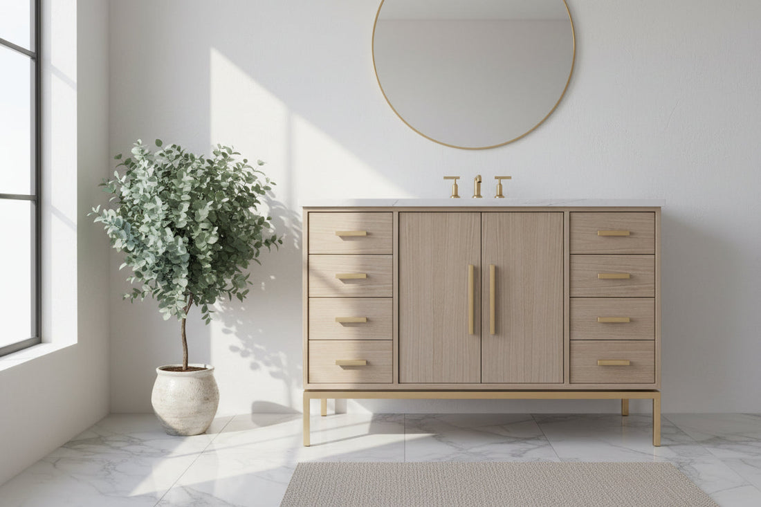 The Allure of the Vanderloc Rift White Oak Single Bath Vanity: A Design Deep Dive