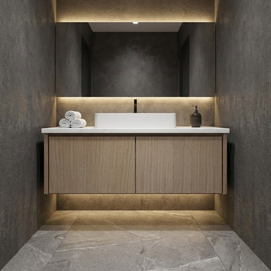 Vanderloc Gilded collection transitional bathroom vanity environment | Yala Vanity