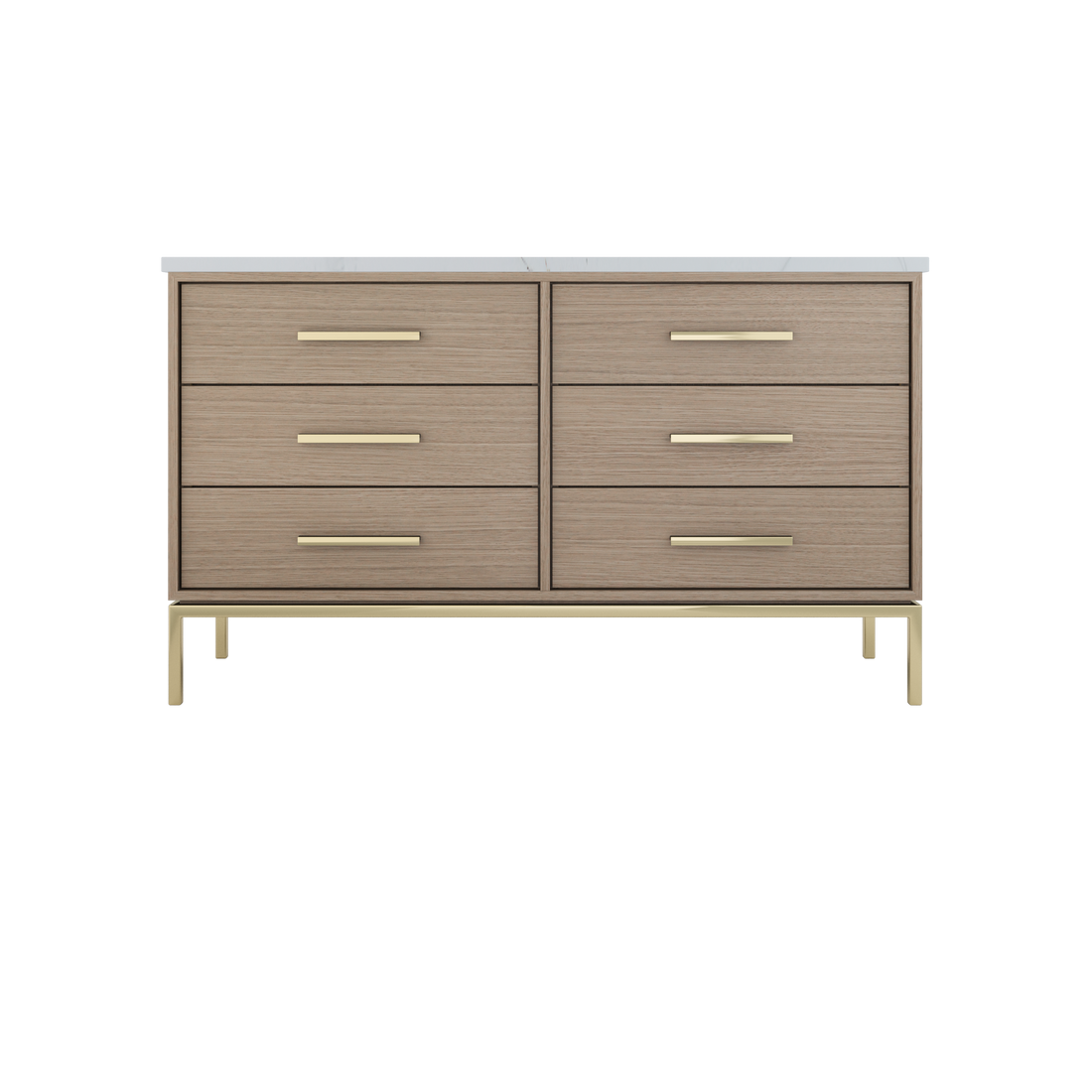 Vanderloc Rift White Oak 60-inch double-sink vanity — model RWD6-60, rift-cut white oak finish | Yala Vanity