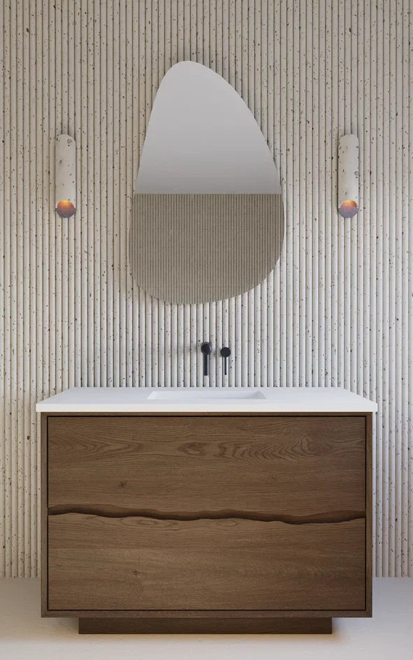 Vanderloc Ventura estate emulsion small bathroom vanity undermount single | Yala Vanity