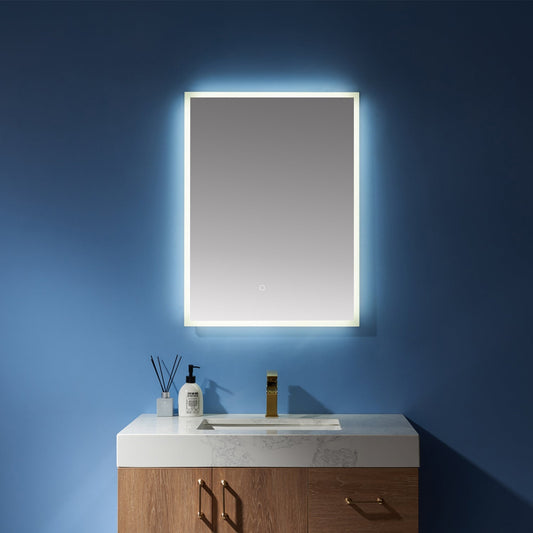 Vinnova rectangle illuminated bathroom mirror — premium LED bath accessory