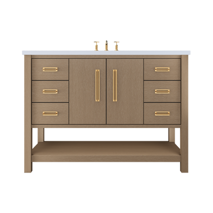 Vanderloc Kiawah Single Sink Extra-Wide 48" - Smoked Modern