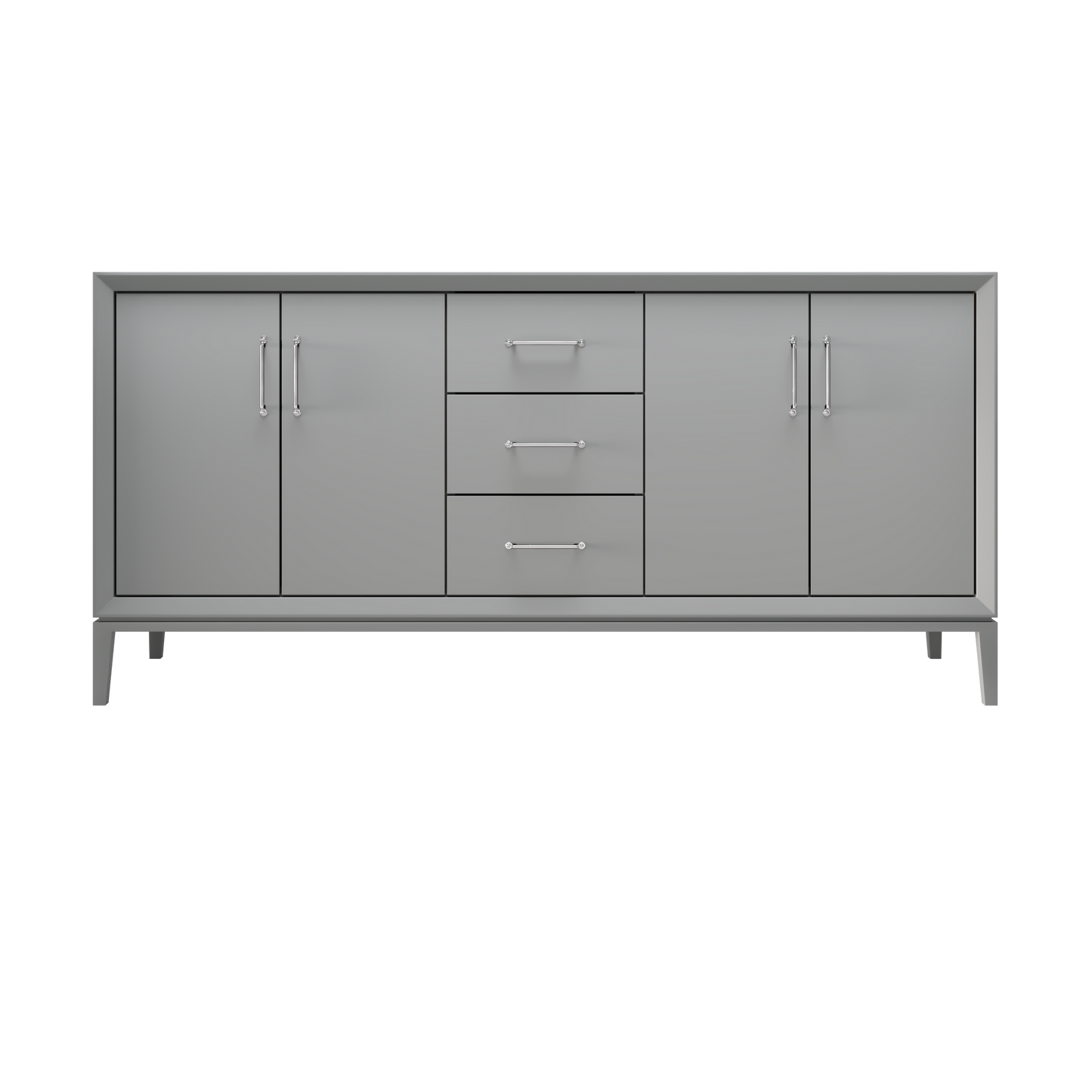 Platinum Gray / 72" Wide / Polished Chrome