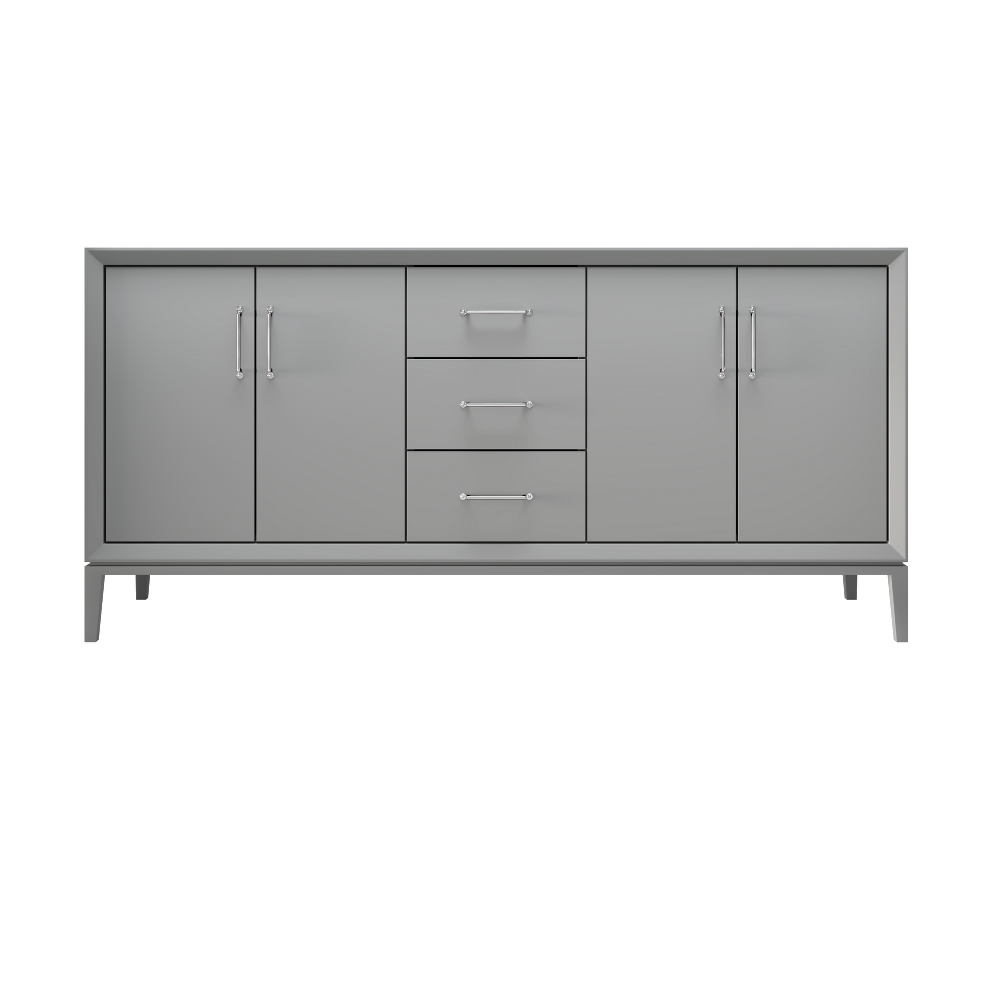 Platinum Gray / 72" Wide / Polished Chrome