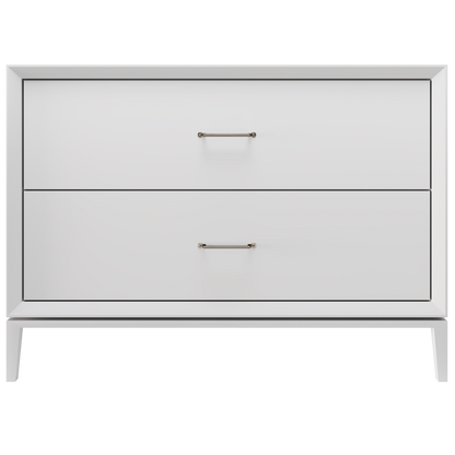 Alexandra 2-Drawer 48" Single Vanity - Strong White / Satin Nickel