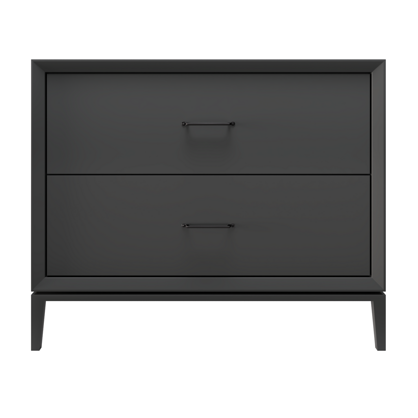 Alexandra 2-Drawer 42" Single Vanity - Off Black / Matte Black