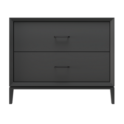 Alexandra 2-Drawer 42" Single Vanity - Off Black / Matte Black