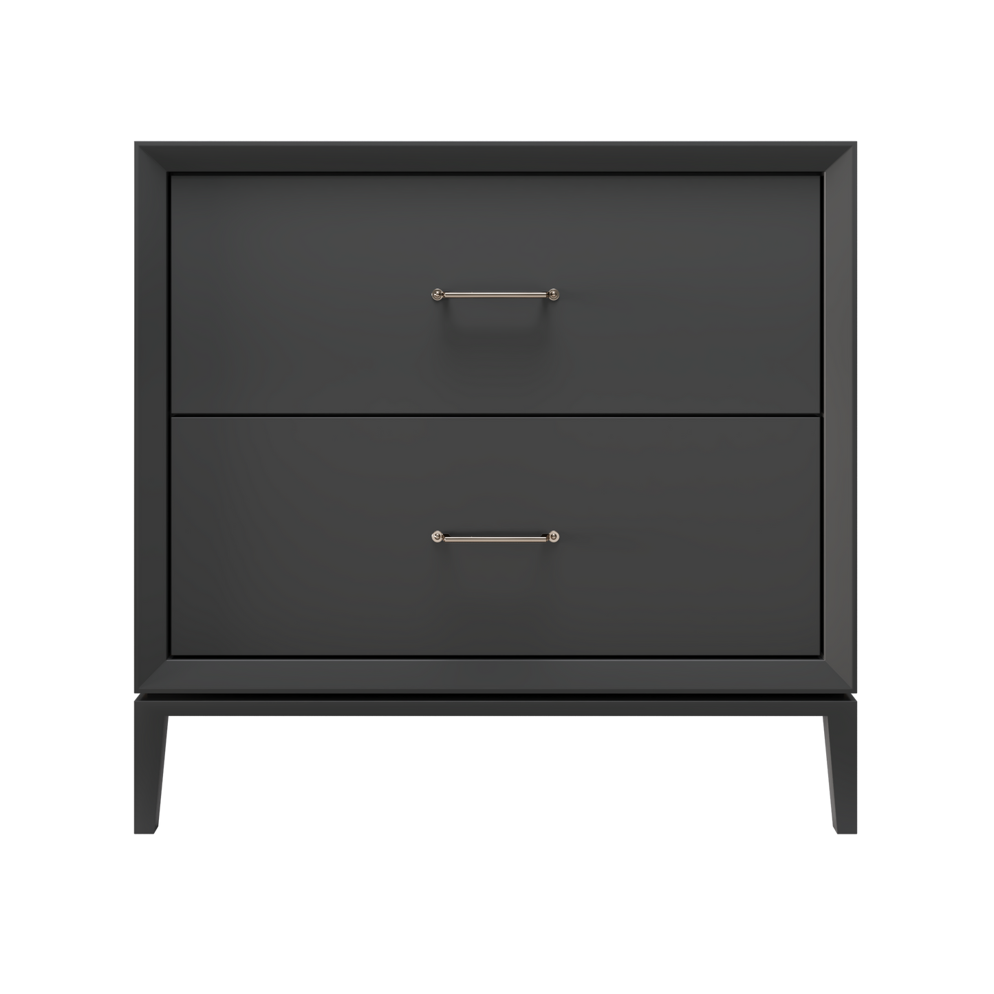 Alexandra 2-Drawer 36" Single Vanity - Off Black / Satin Nickel
