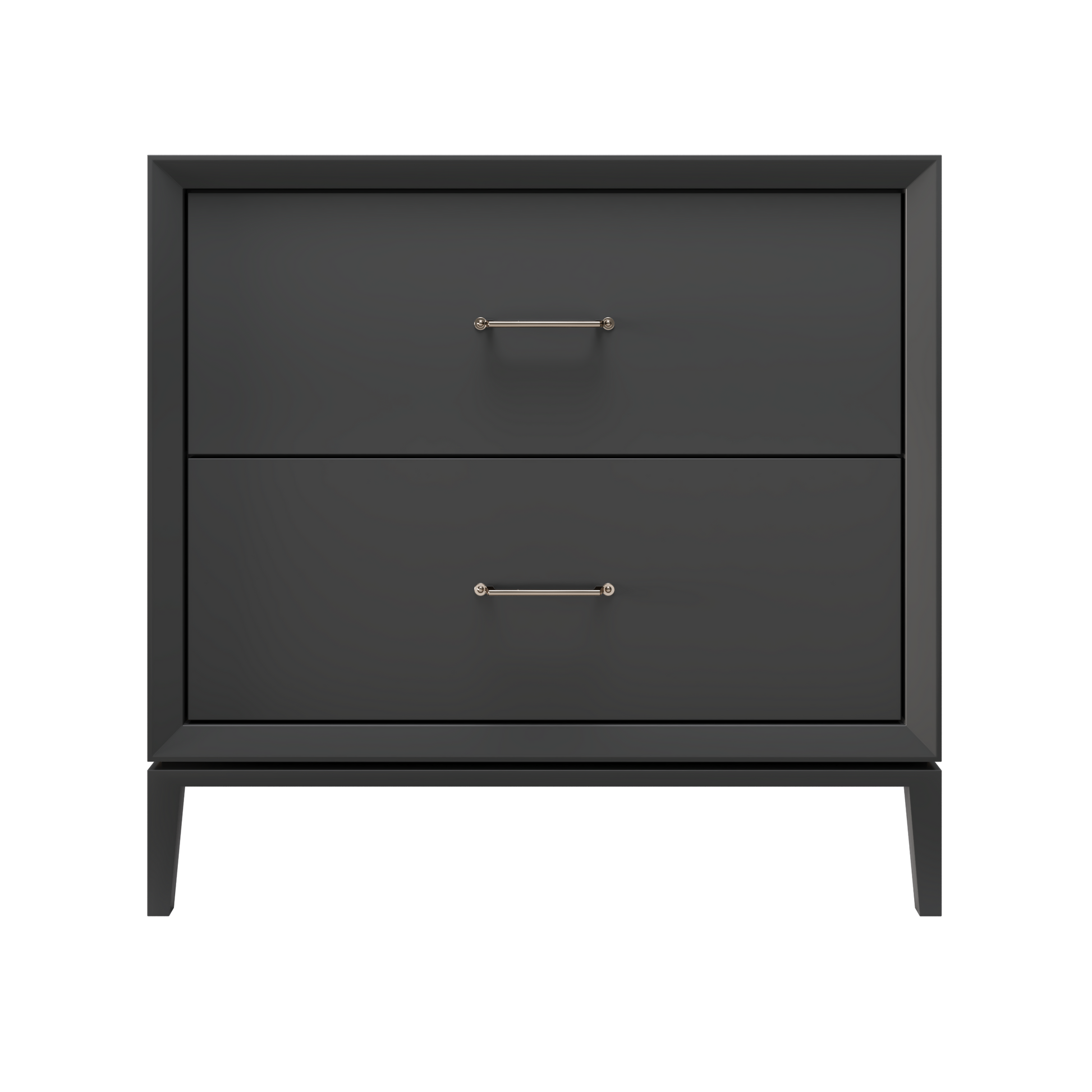 Alexandra 2-Drawer 36" Single Vanity - Off Black / Satin Nickel