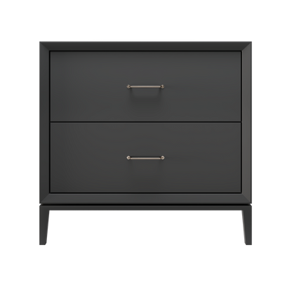 Alexandra 2-Drawer 36" Single Vanity - Off Black / Satin Nickel