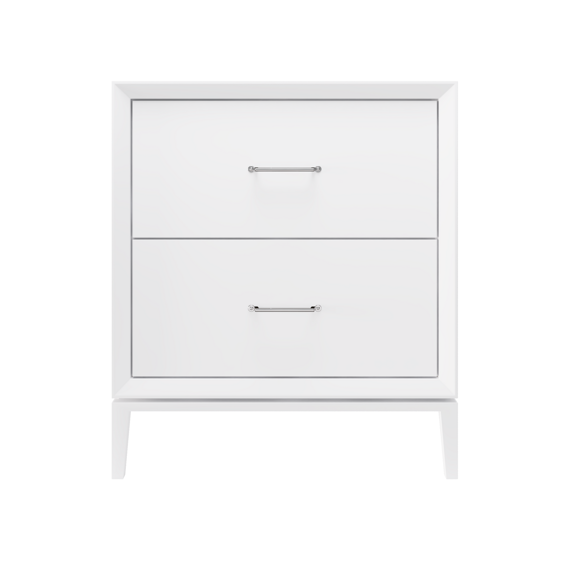 Alexandra 2-Drawer 30" Single Vanity - Pure White / Polished Chrome