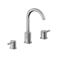 8-inch widespread bathroom faucet with two handles and three-hole installation