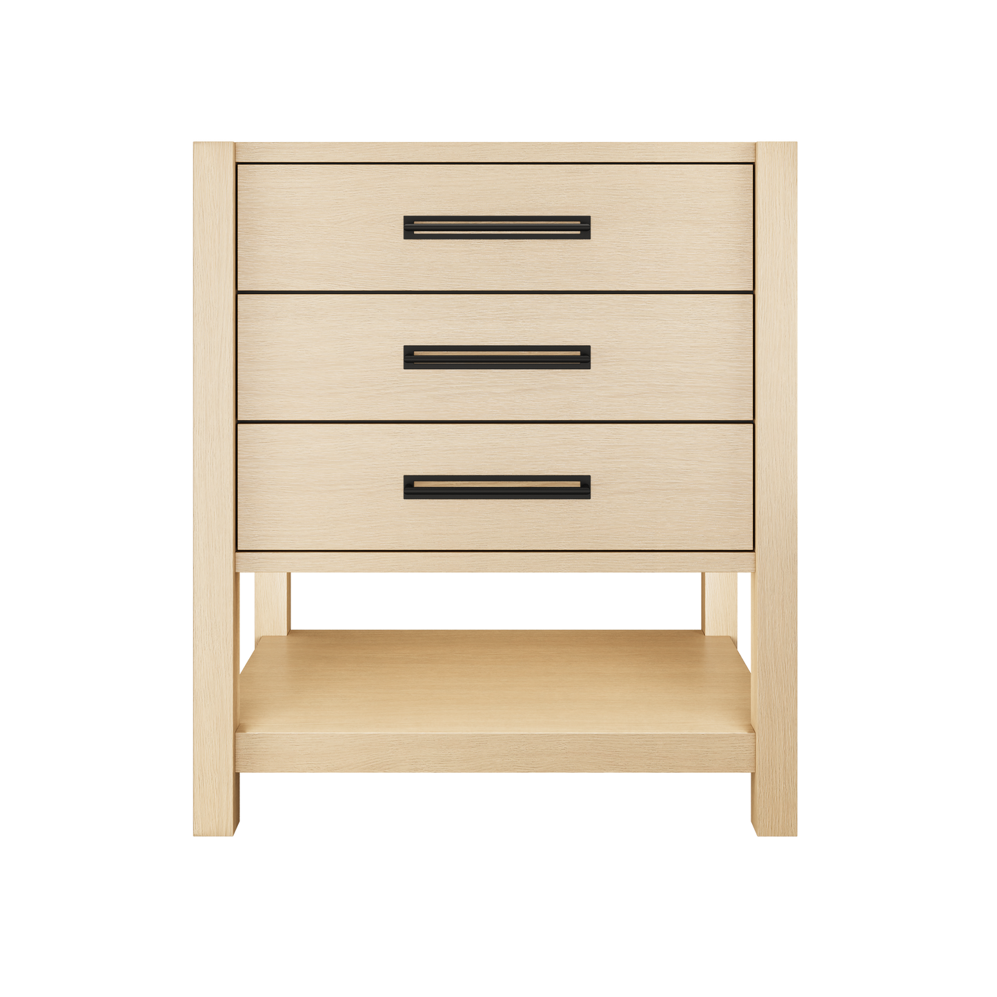 Vanderloc Kiawah Freestanding Three-Drawer Luxury Bathroom Vanity | Single Sink | Solid Wood