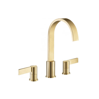 Three Hole 8" Widespread Two Handle Bathroom Faucet