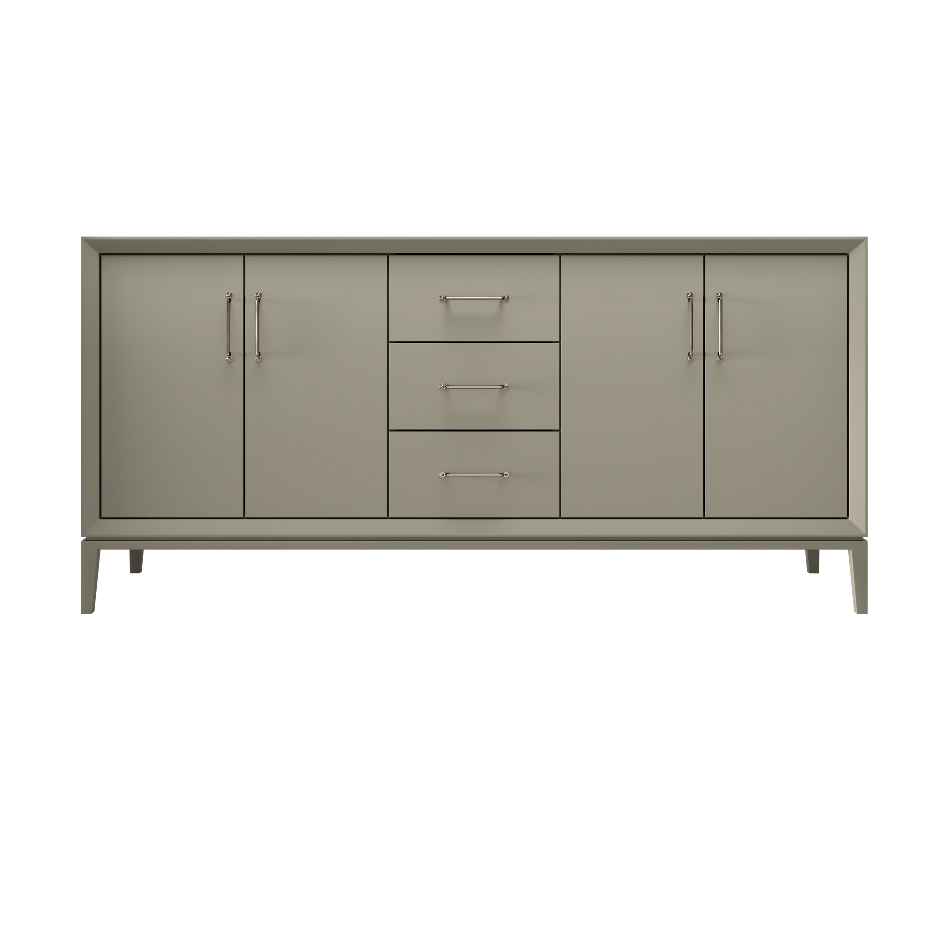 French Olive / 72" Wide / Satin Nickel