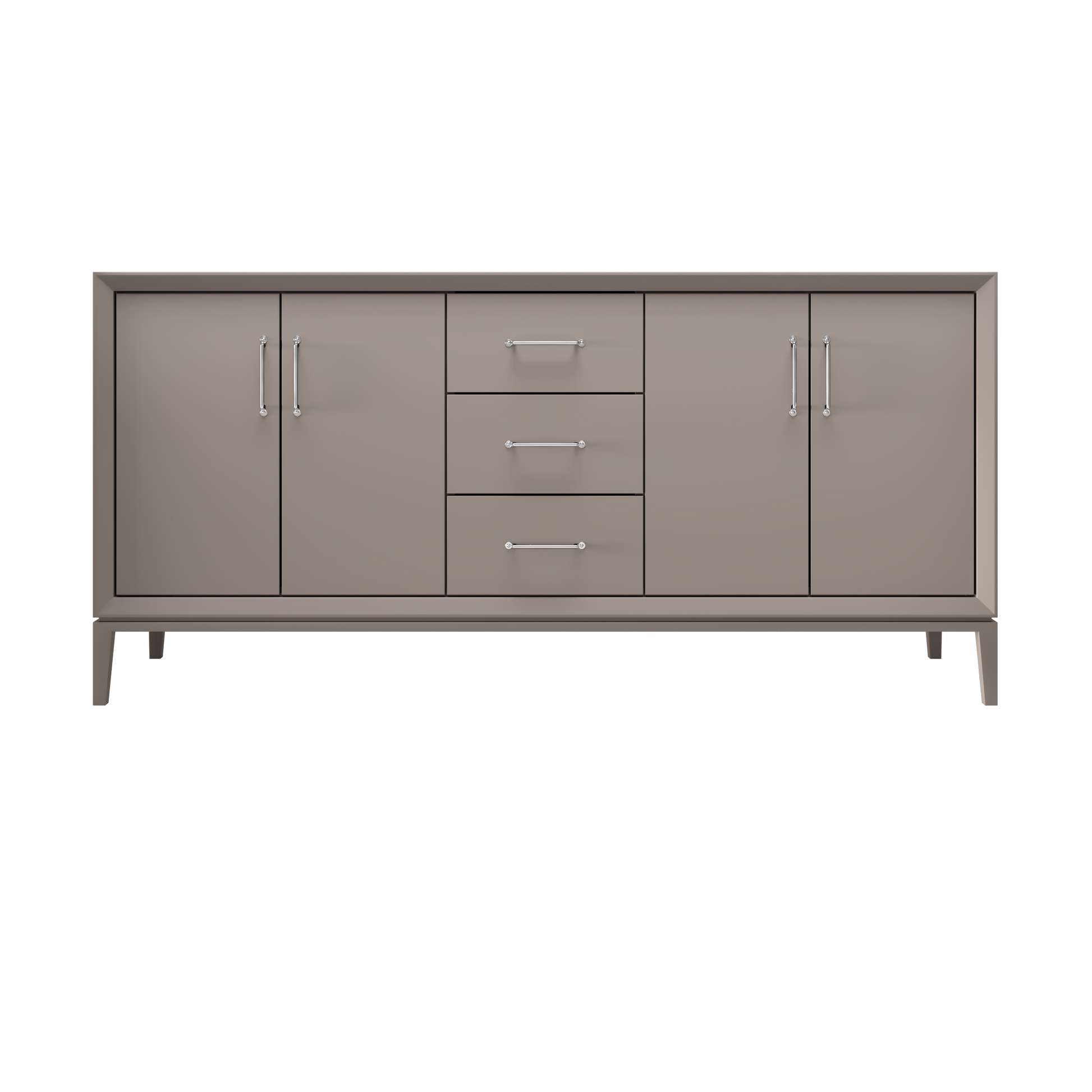 Taos Taupe / 72" Wide / Polished Chrome