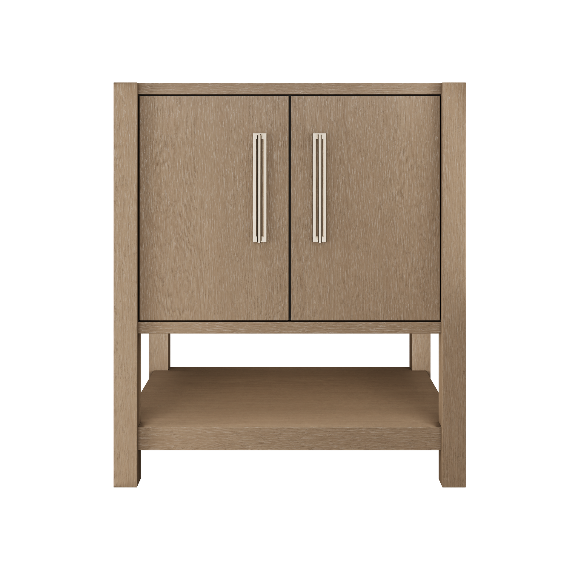 Smoked Modern / Satin Nickel