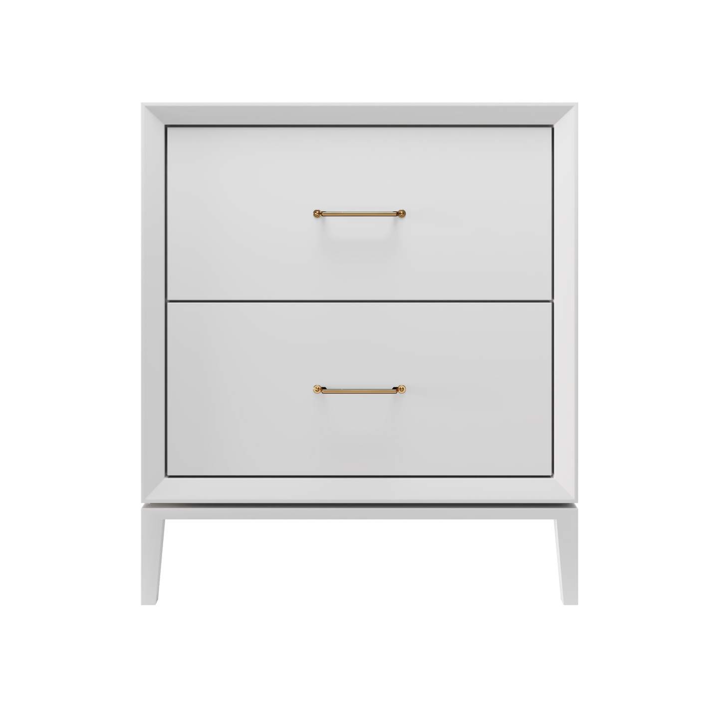Alexandra 2-Drawer 30" Single Vanity - Strong White / Satin Gold