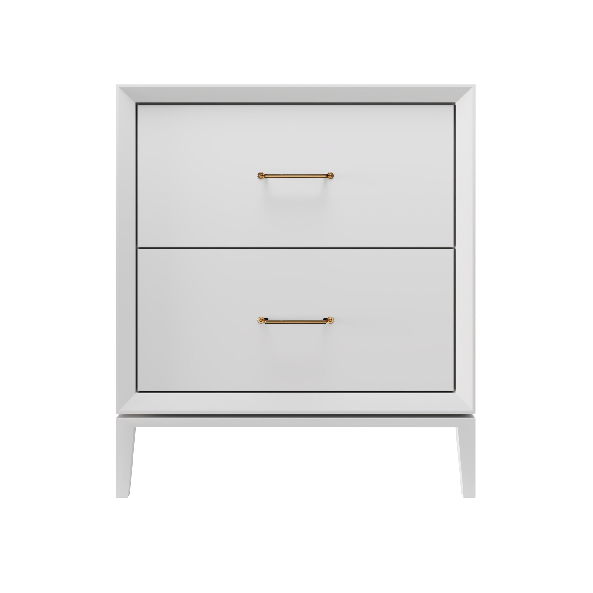 Alexandra 2-Drawer 30" Single Vanity - Strong White / Satin Gold