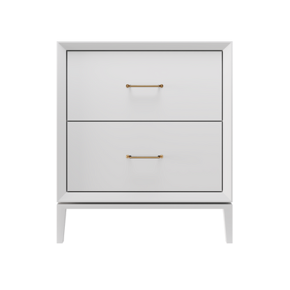 Alexandra 2-Drawer 30" Single Vanity - Strong White / Satin Gold