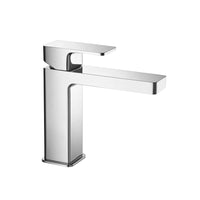 Minimalist single-hole bathroom faucet with modern finish