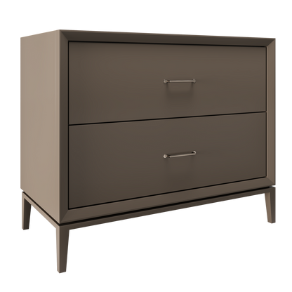 Alexandra 2-Drawer 42" Single Vanity - Truffle / Satin Nickel