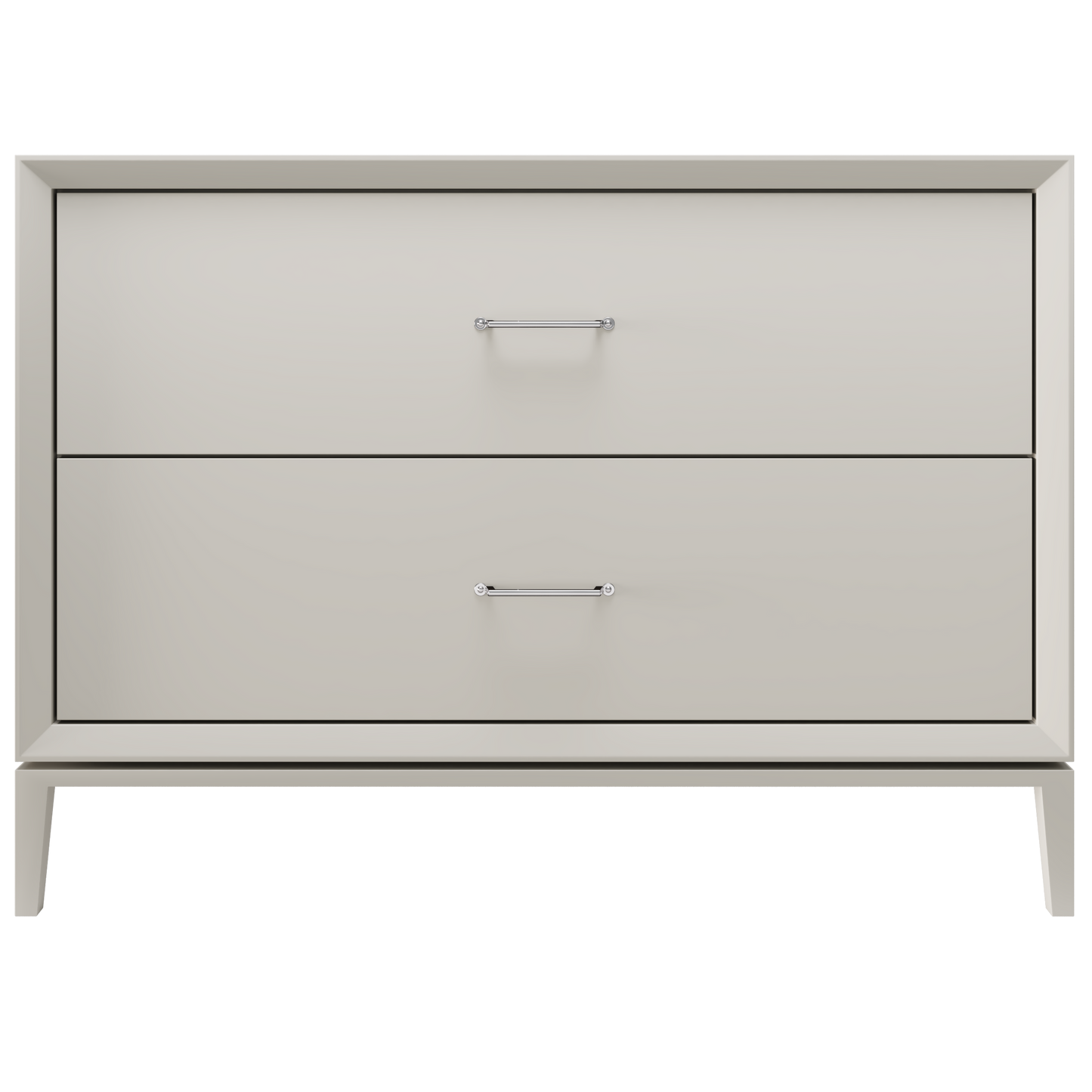Alexandra 2-Drawer 48" Single Vanity - Vintage Taupe / Polished Chrome
