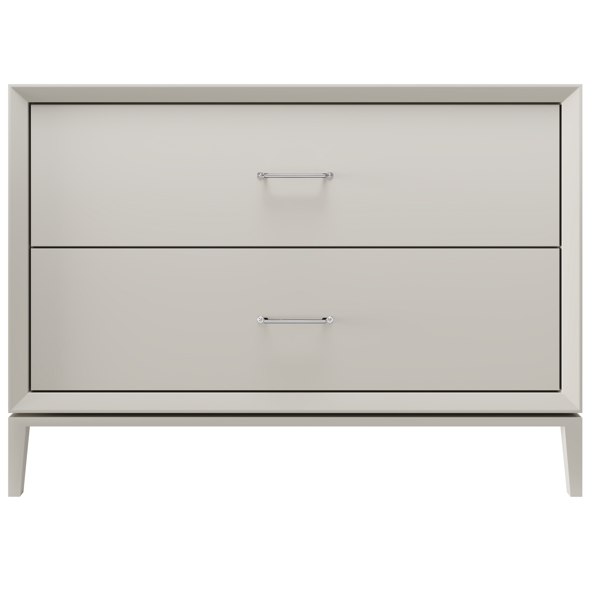 Alexandra 2-Drawer 48" Single Vanity - Vintage Taupe / Polished Chrome