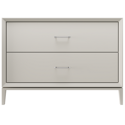 Alexandra 2-Drawer 48" Single Vanity - Vintage Taupe / Polished Chrome
