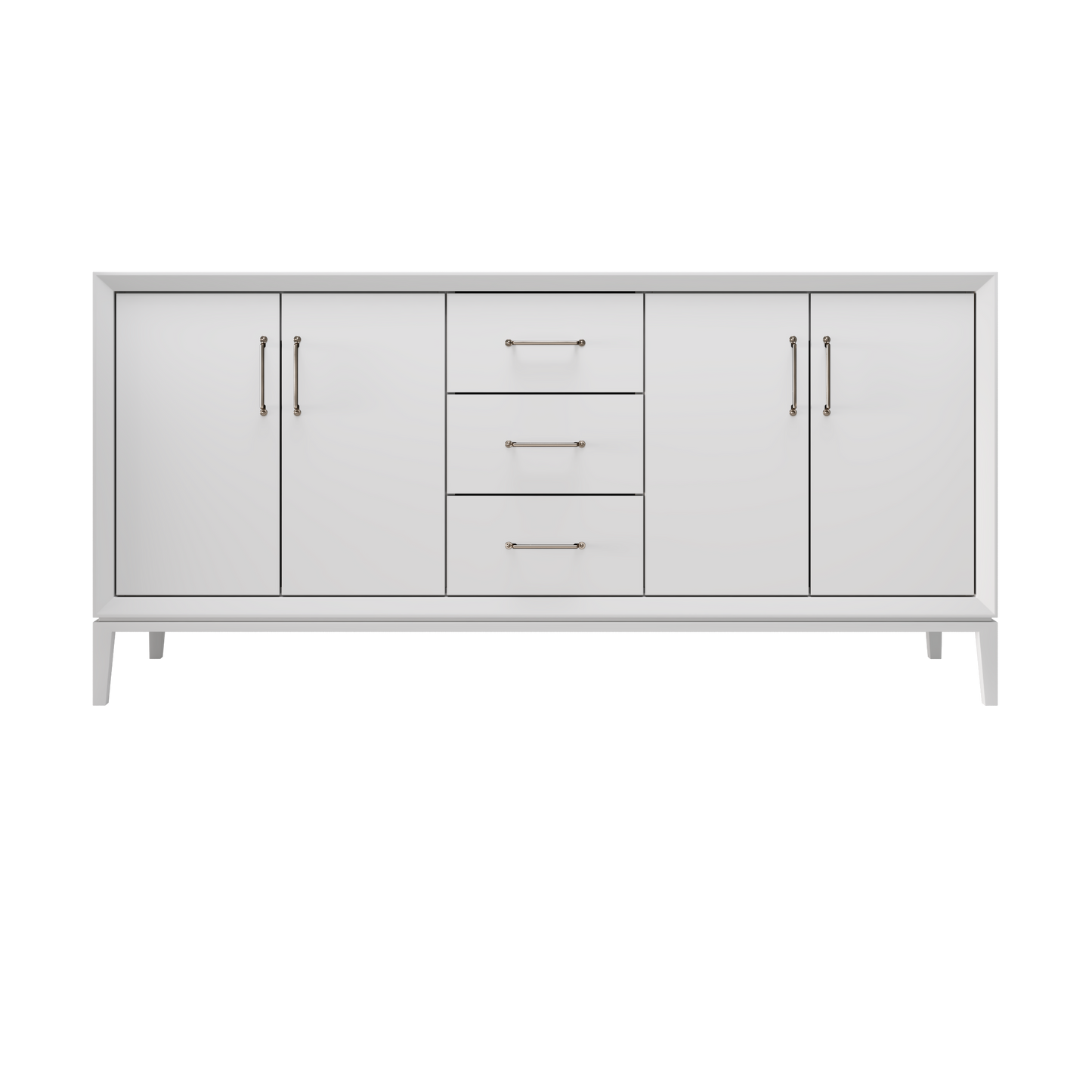 Strong White / 72" Wide / Satin Nickel
