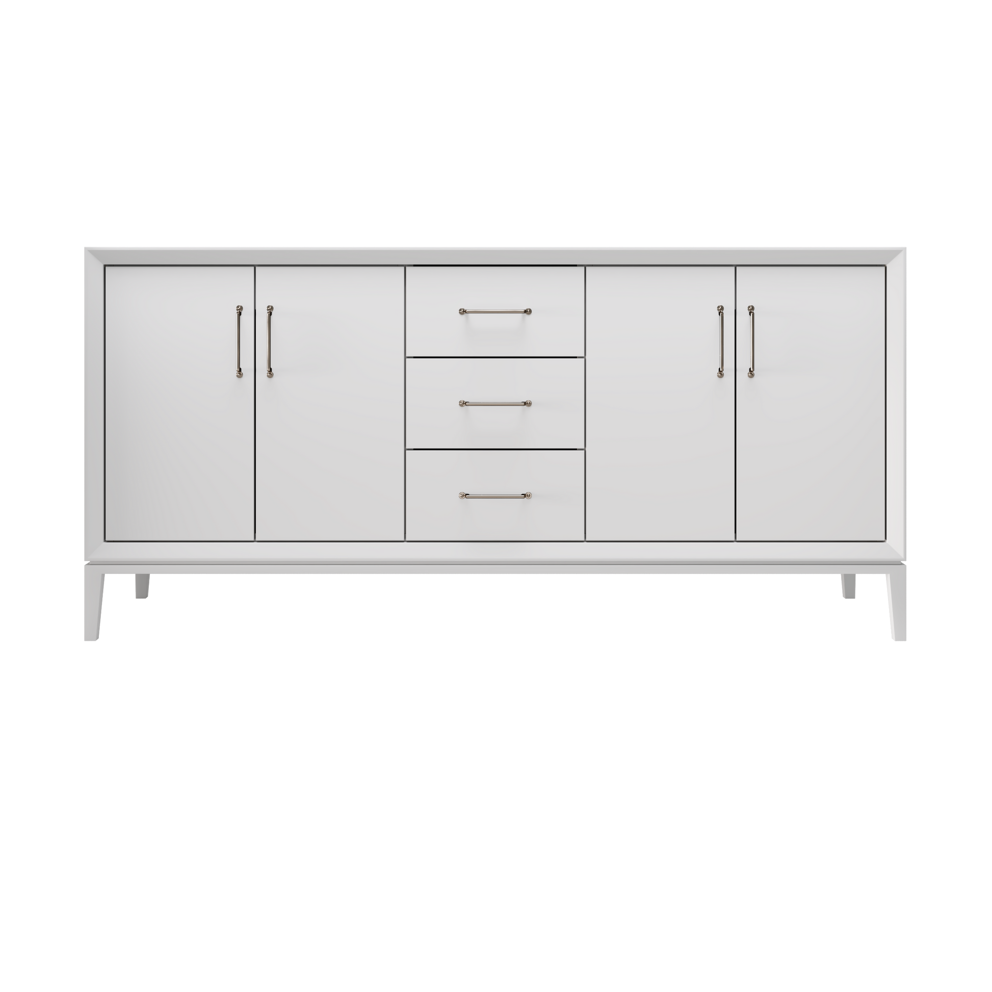 Strong White / 72" Wide / Satin Nickel