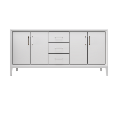 Strong White / 72" Wide / Satin Nickel
