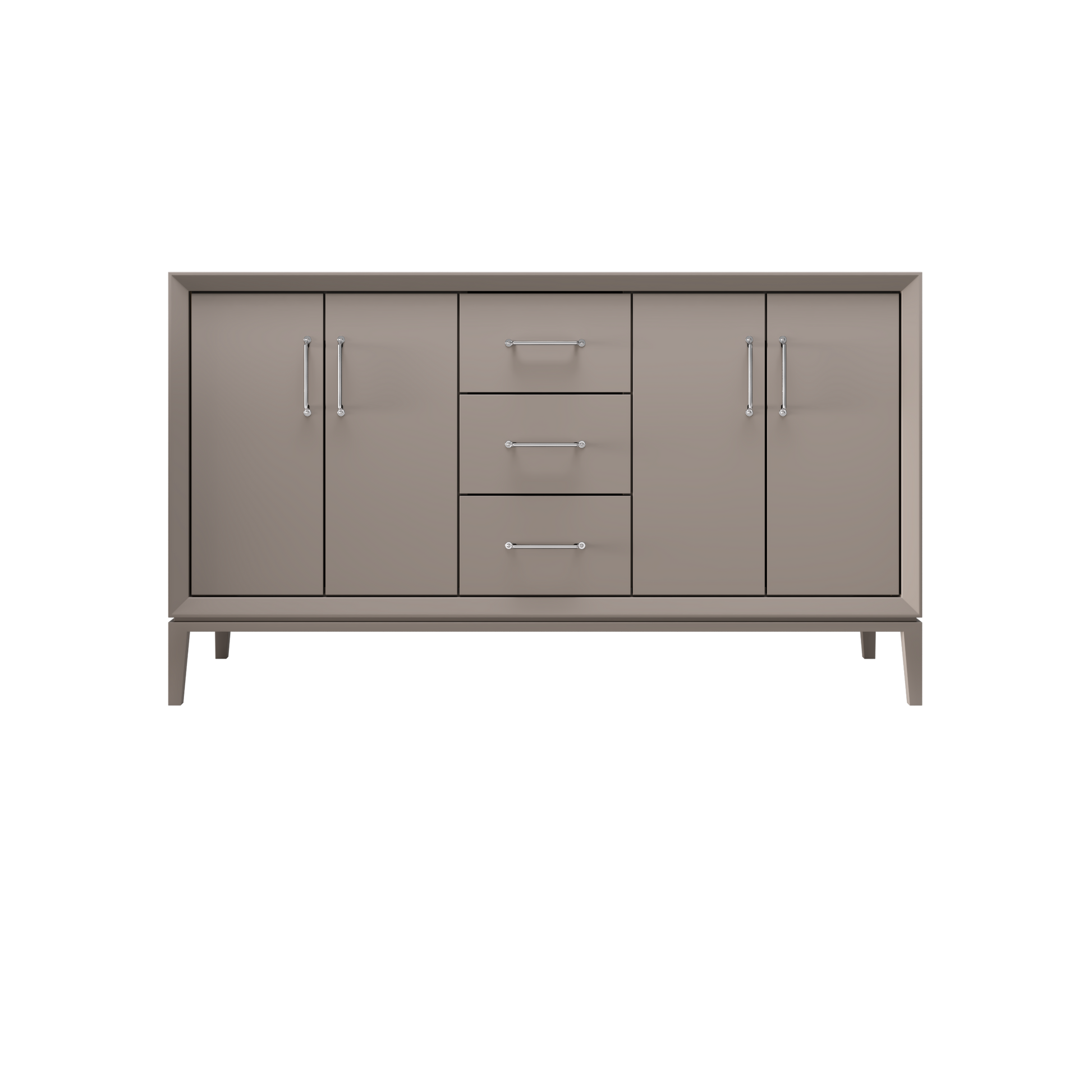 Taos Taupe / 60" Wide / Polished Chrome