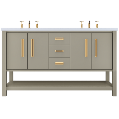 French Olive / Satin Gold