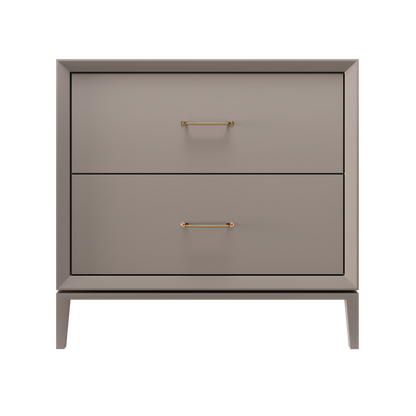 Alexandra 2-Drawer 36" Single Vanity - Taos Taupe / Satin Gold