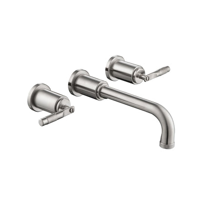 Two Handle Wall Mounted Bathroom Faucet