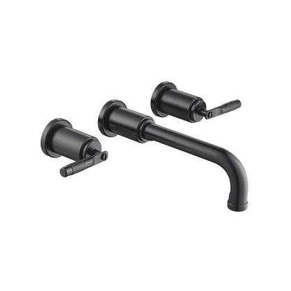 Two Handle Wall Mounted Bathroom Faucet