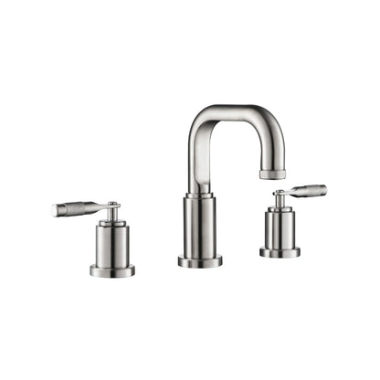 Three Hole 8" Widespread Two Handle Bathroom Faucet
