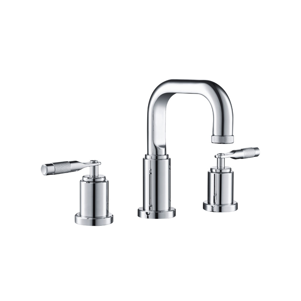 Three Hole 8" Widespread Two Handle Bathroom Faucet
