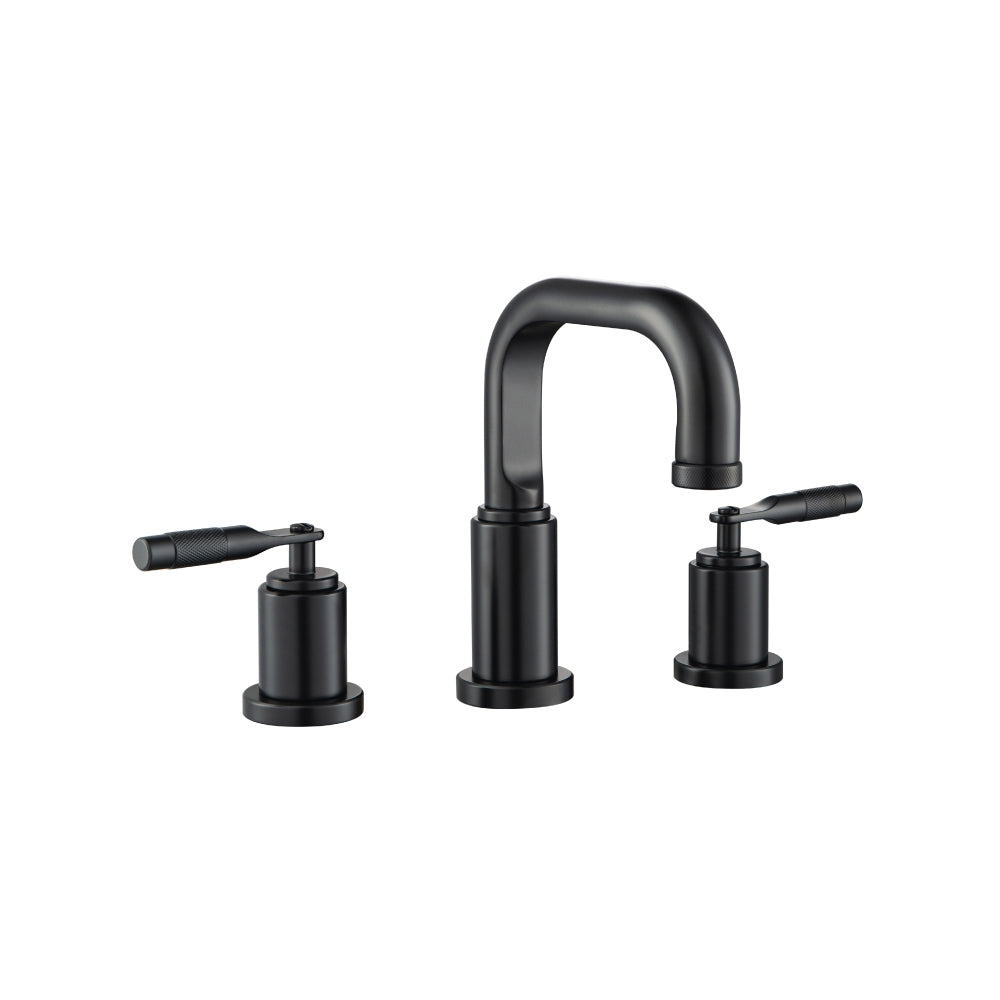 Three Hole 8" Widespread Two Handle Bathroom Faucet