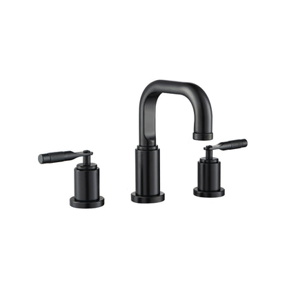 Three Hole 8" Widespread Two Handle Bathroom Faucet