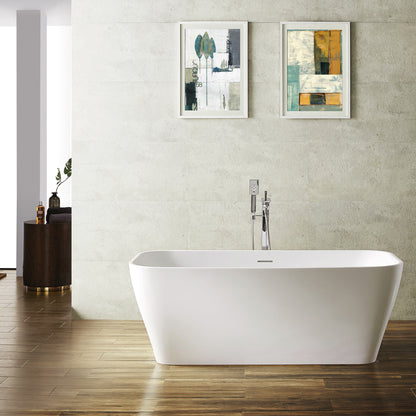 Vinnova, Augustine 59" x 31.5" Soaking Bathtub