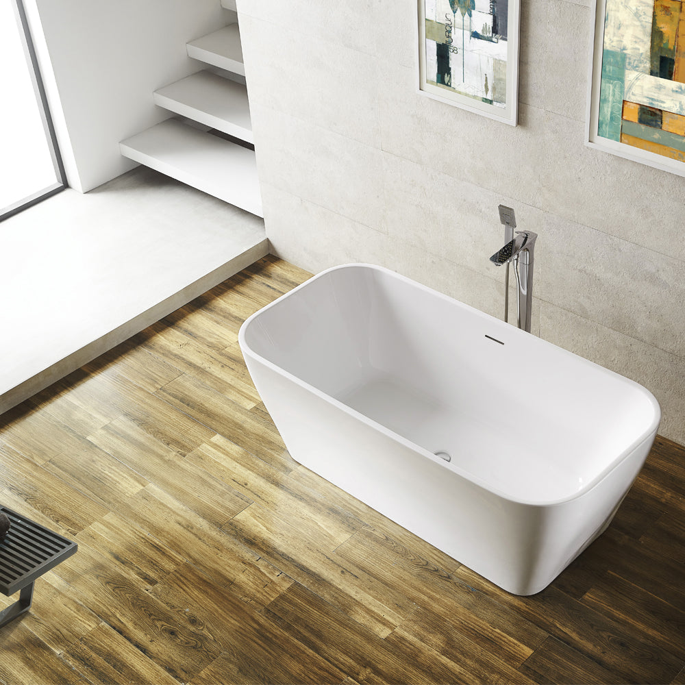 Vinnova, Augustine 59" x 31.5" Soaking Bathtub