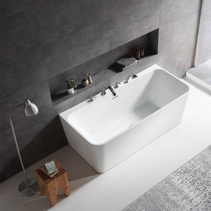 Vinnova, Dashiel 59" x 31.5" Soaking Bathtub