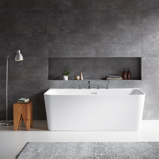 Vinnova, Dashiel 67" x 31.5" Soaking Bathtub